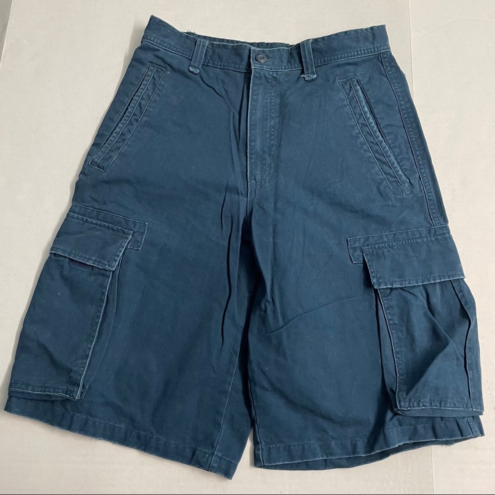 Blue shorts pants cargo size 28 men bottoms